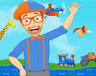 Blippi Poster Diamond By Paintings