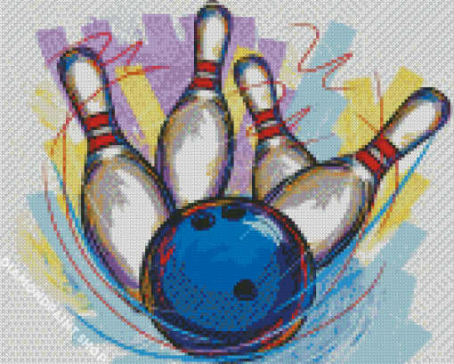 Bowling Illustration Diamond Paintings