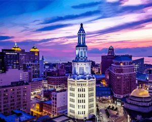 Buffalo Sunset NY Diamond Paintings