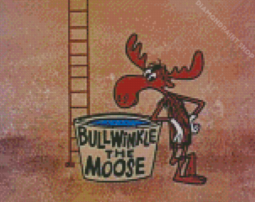 Bullwinkle J Moose Diamond Paintings