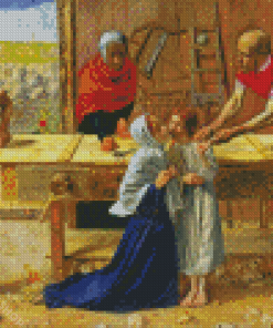Christ And His Parents Diamond Paintings