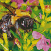 Close Up Bumble Bee Diamond By Paintings