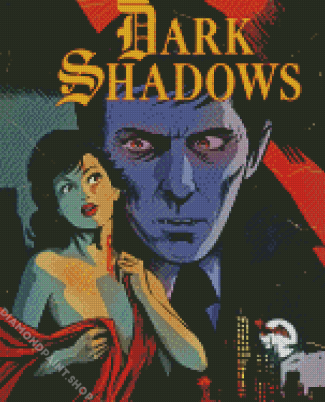 Dark Shadows Vintage Poster Diamond Paintings