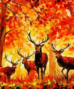 Deer Antlers Art Diamond Paintings