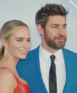 Emily Blunt With Her Husband Diamond Paintings