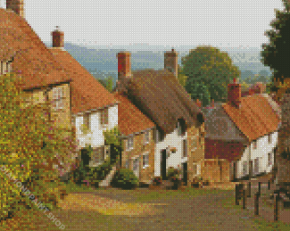 Old England Village Diamond Paintings