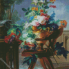 Flower Vase On Chair Diamond Paintings
