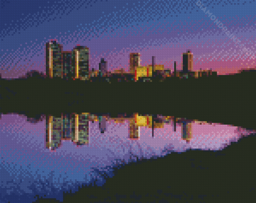 Forth Worth Skyline Diamond Paintings