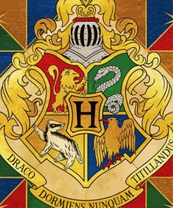 Hogwarts Crest Logo Diamond Paintings