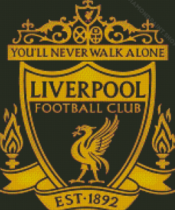 Liverpool Fc Crest Logo Diamond Paintings