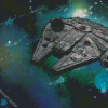 Millennium Falcon Ship Diamond Paintings