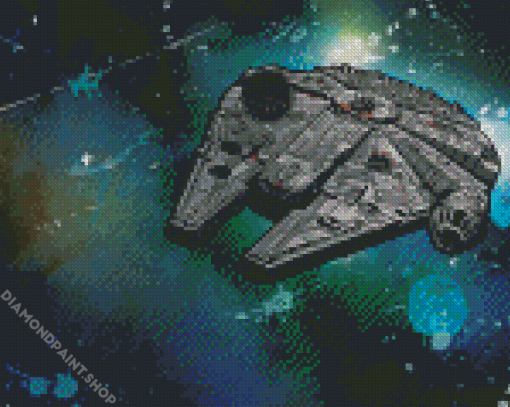 Millennium Falcon Ship Diamond Paintings