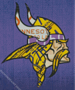 Minnesota Vikings Logo Art Diamond Paintings
