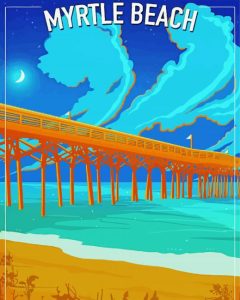 Mytrle Beach Poster Diamond Paintings