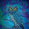 Fantasy Blue Owl Diamond Paintings
