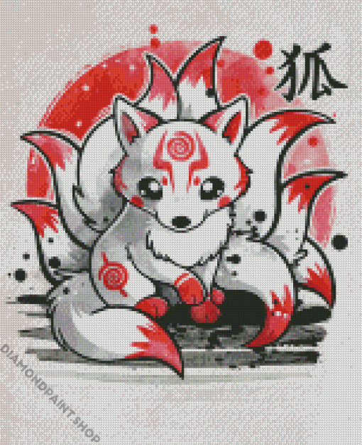 Nine Tail Fox Diamond Paintings