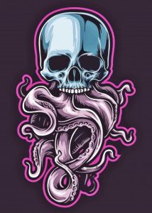 Octubus Skull Diamond Paintings