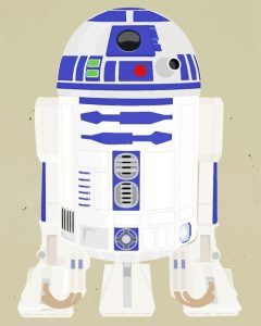 R2d2 Robot Illustration Diamond Paintings