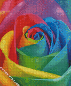 Rainbow Rose Diamond Paintings