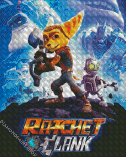 Ratchet And Clank Poster Diamond Paintings