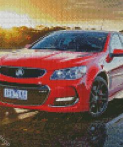Red Holden Commodore Diamond Paintings