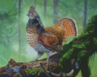 Ruffed Grouse Bird Diamond Paintings