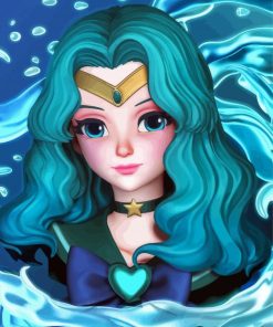 Sailor Neptune Character Diamond Paintings