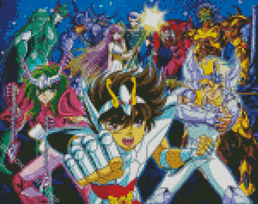 Saint Seiya Characters Diamond Paintings