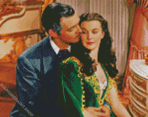 Scarlet Ohara And Rhett Butler Diamond Paintings