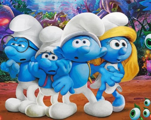 The Smurfs Characters Diamond By Paintings