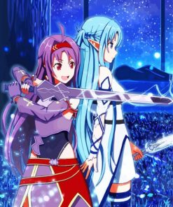 Sword Art Online Anime Girls Diamond Paintings