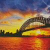 Sydney Harbor Bridge Silhouett Diamond Paintings