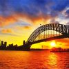 Sydney Harbor Bridge Silhouett Diamond Paintings