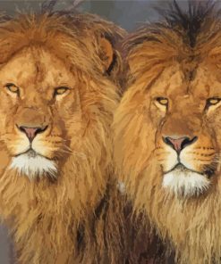 The Two Lions Diamond Paintings