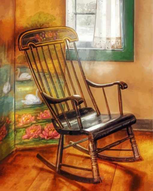 Vintage Rocking Chair Diamond Paintings