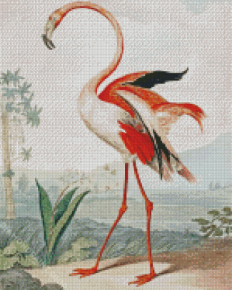 Vintage Flamingo Diamond Paintings