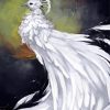 White Peacock Art Diamond Paintings