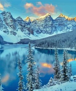 Winter In Banff Diamond Paintings