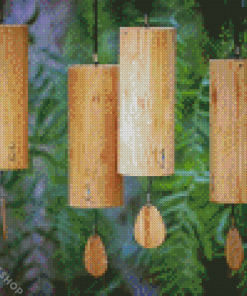 Wooden Wind Chimes Diamond Paintings