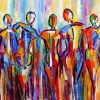 Abstract Colorful People Diamond Paintings