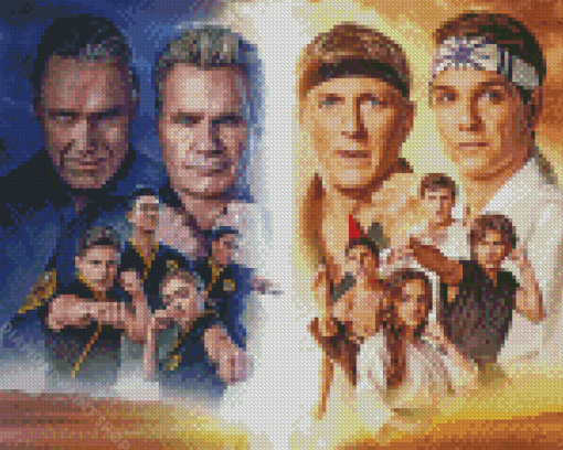 Cobra Kai Cast Diamond Paintings