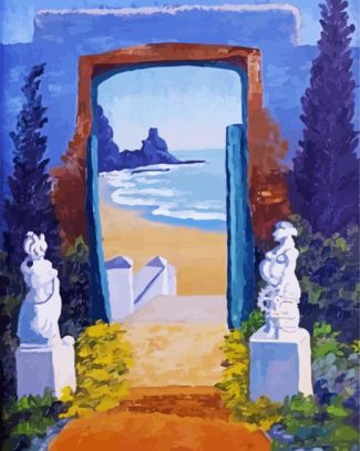 Aesthetic Door Beach Diamond Paintings