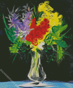 Flowers Picasso Art Diamond Paintings