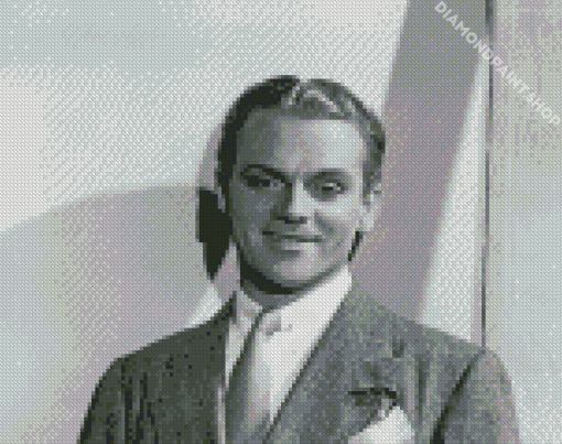 Monochrome James Cagney Diamond Paintings