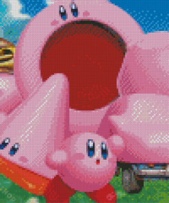 Kirby Cartoon Character Diamond Paintings