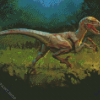 Aesthetic Velociraptor Diamond Paintings