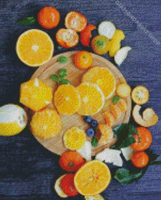 Lemons Fruits Diamond Paintings