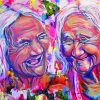 Happy Old Women Diamond Paintings