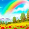 Rainbow Landscape Art Diamond Paintings