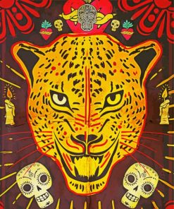 Tiger And Skull Diamond Paintings